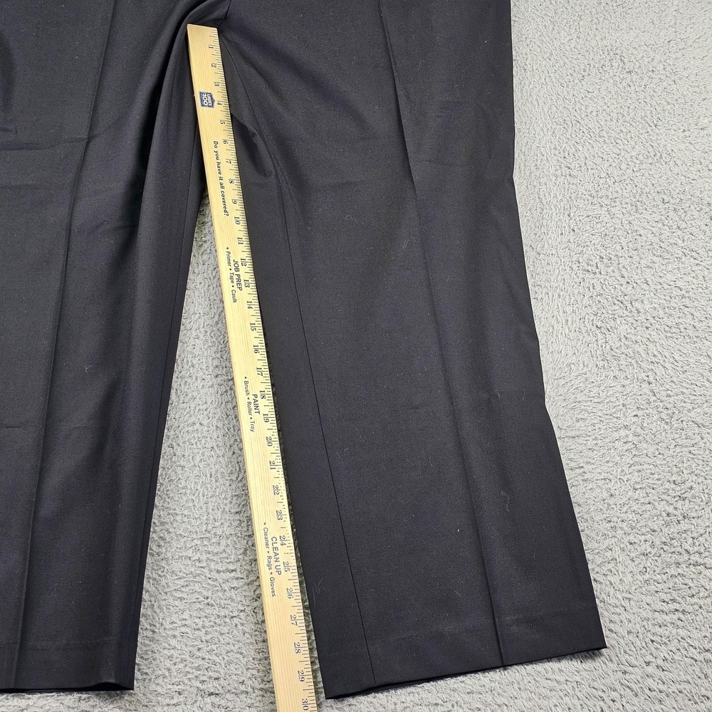 JF J.Ferrar Suit Pants Mens 52x30 Black Ultra Comfort Stretch Big & Tall Dress - Picture 3 of 11